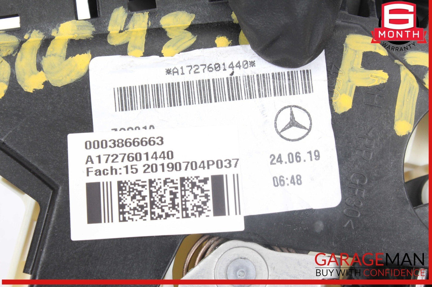 08-20 Mercedes R172 SLC43 AMG Front Right Side Door Lock Latch Actuator OEM