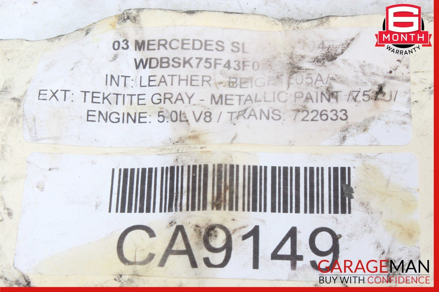 03-06 Mercedes R230 SL500 Rear Brake Caliper Calipers Set of 2 Pc