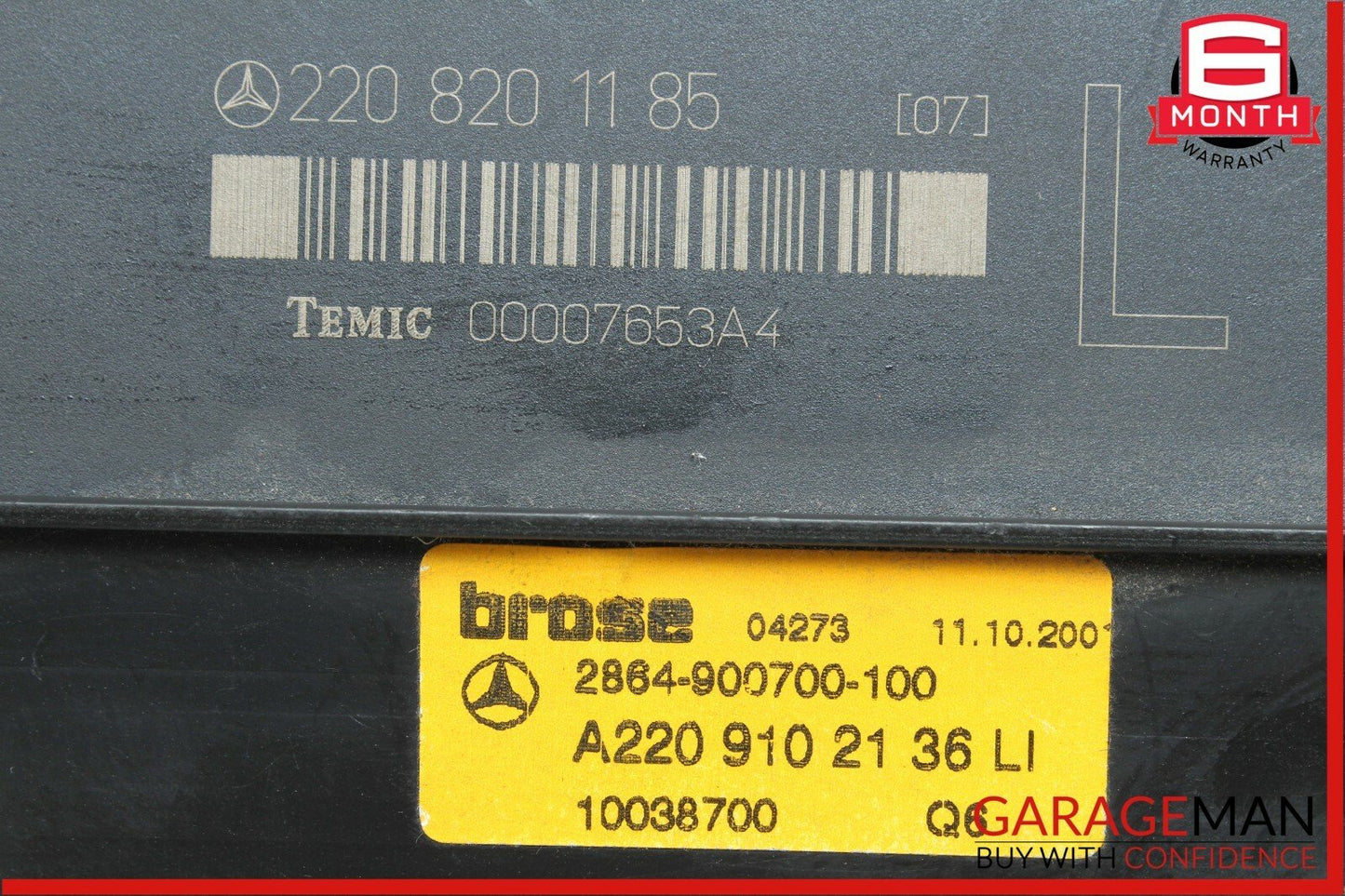 00-06 Mercedes W220 S430 S600 Front Left Side Seat Controller Module Unit OEM