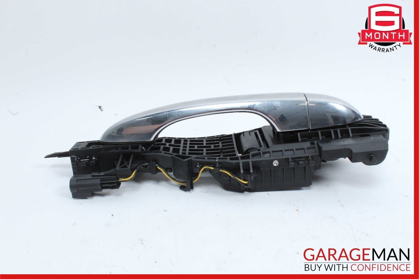 14-17 Maserati Ghibli Rear Left Side Exterior Door Handle Silver OEM