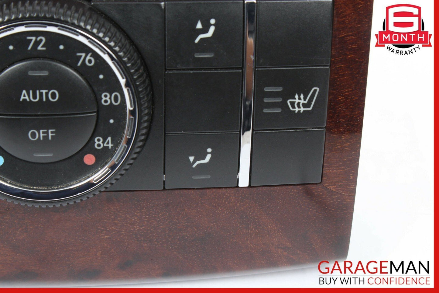 06-12 Mercedes R350 ML450 GL450 Rear AC A/C Heater Climate Control Switch Wood