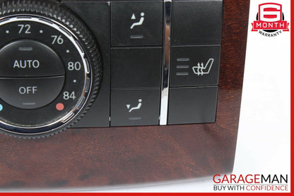 06-12 Mercedes R350 ML450 GL450 Rear AC A/C Heater Climate Control Switch Wood