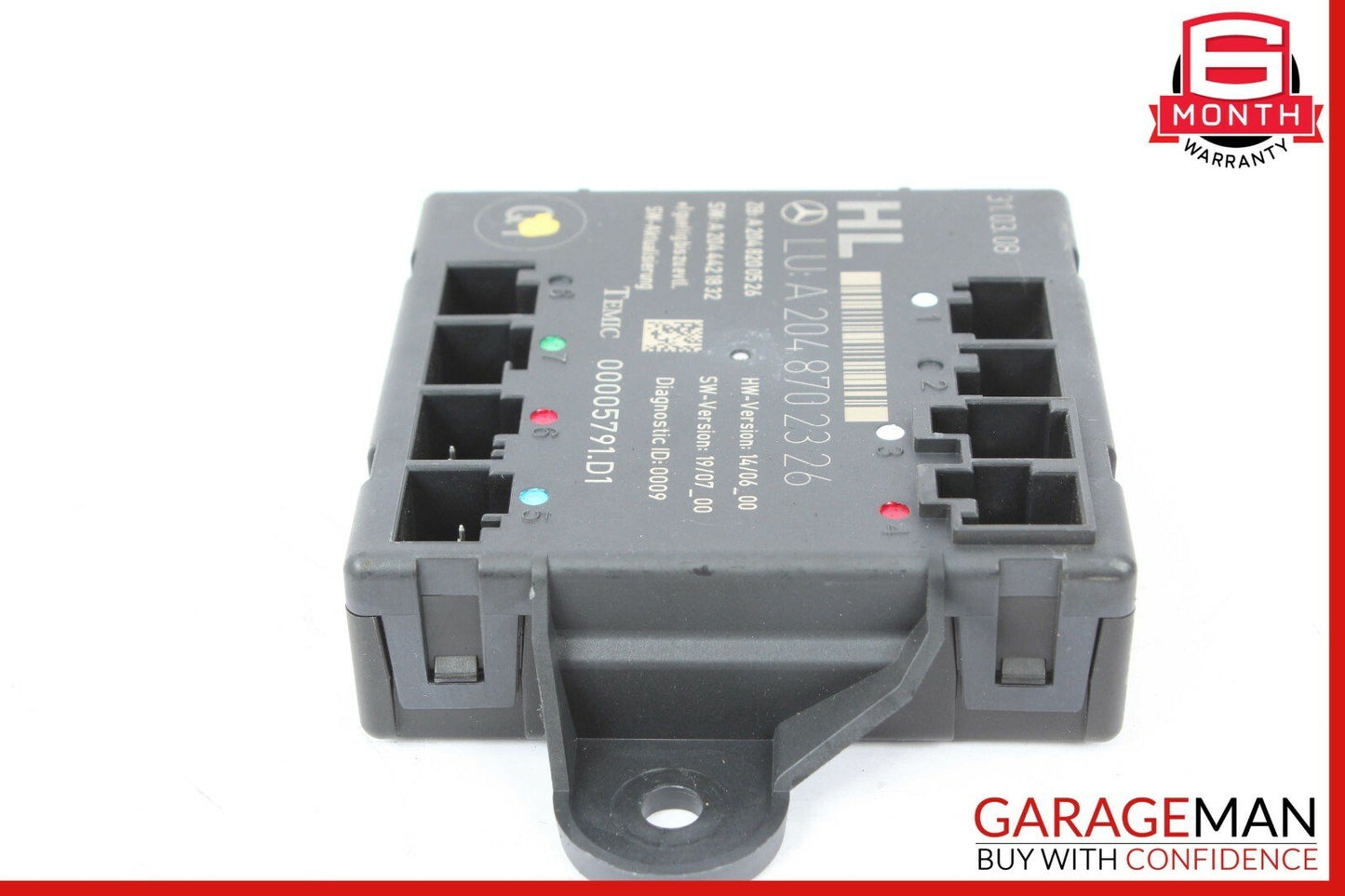 08-14 Mercedes W204 C300 C350 Rear Left Side Door Control Module 2048702326 OEM