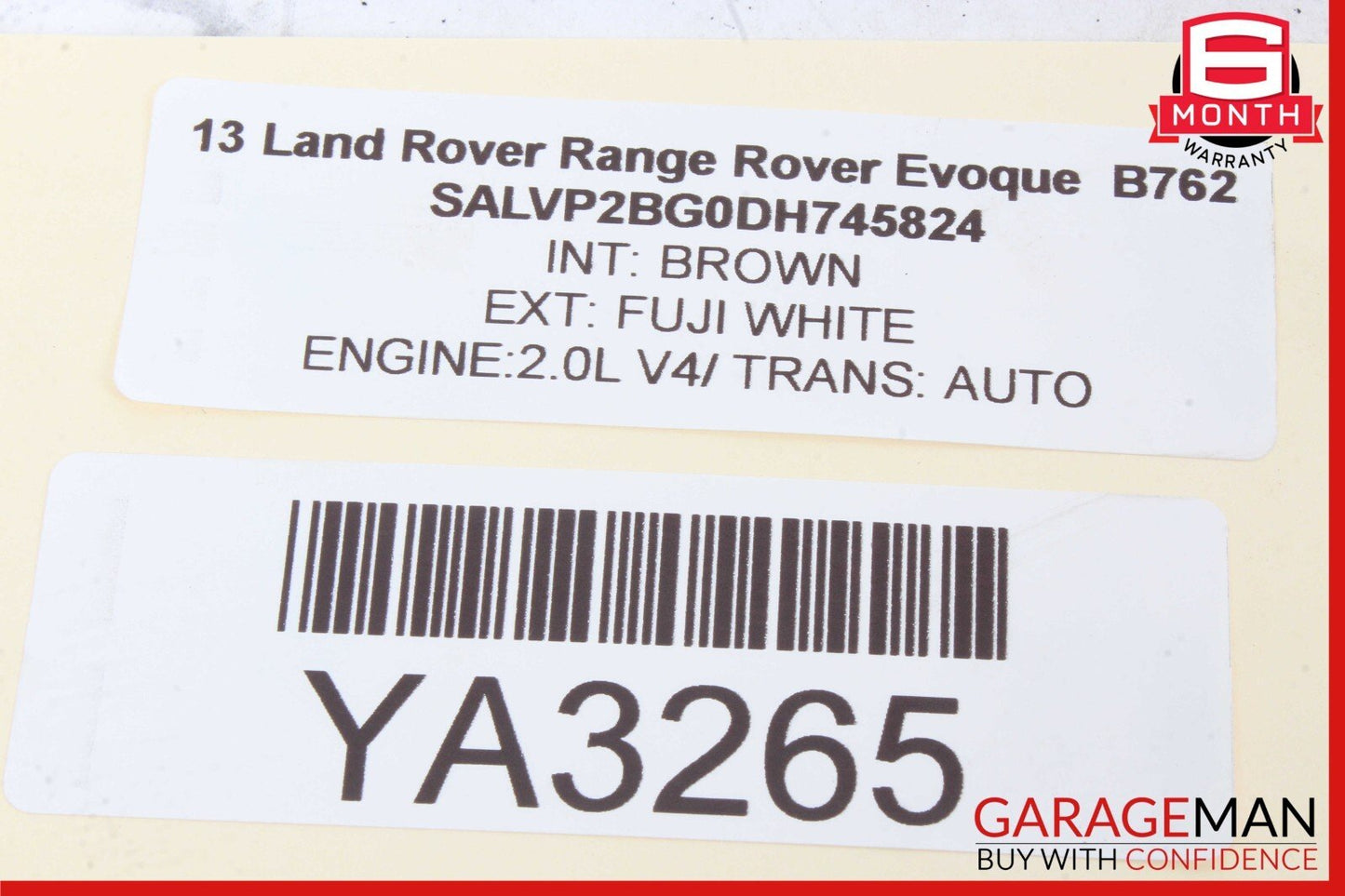 12-19 Range Rover Evoque L538 Front Right Side Door Latch Lock 8X2A21812BC OEM