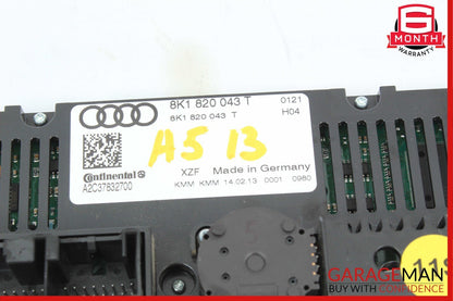 12-18 Audi A5 A6 A7 Front A/C AC Climate Control Switch Panel Assembly OEM