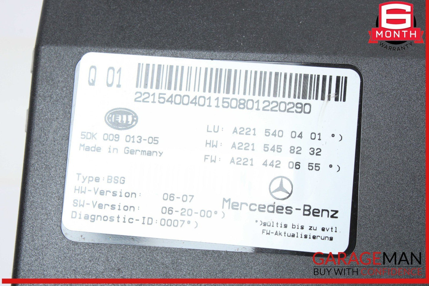 07-14 Mercedes W221 S550 CL550 Electric Power Supply Fuse Box Control Module