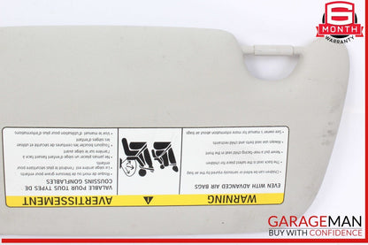 14-24 Mini Cooper Front Right Passenger Side Sunvisor Sun Visor Gray 7382108 OEM