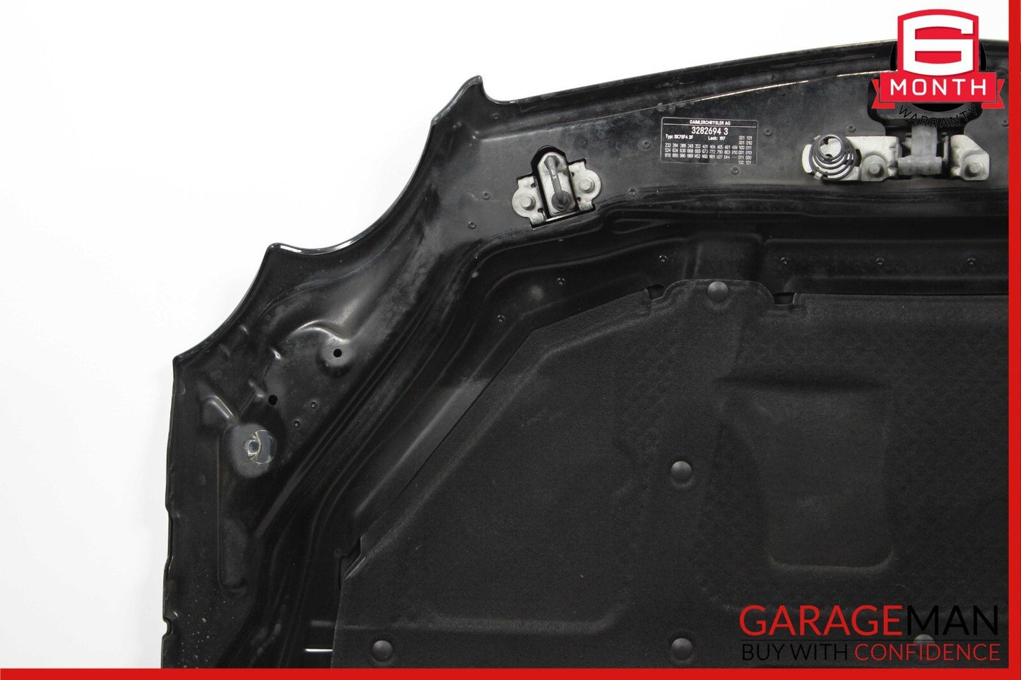 03-08 Mercedes R230 SL500 SL600 Front Hood Bonnet Vent Cover Assembly Black
