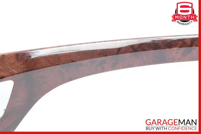 10-13 Mercedes W221 S550 S400 Center Dashboard Dash Trim Molding Brown Wood OEM