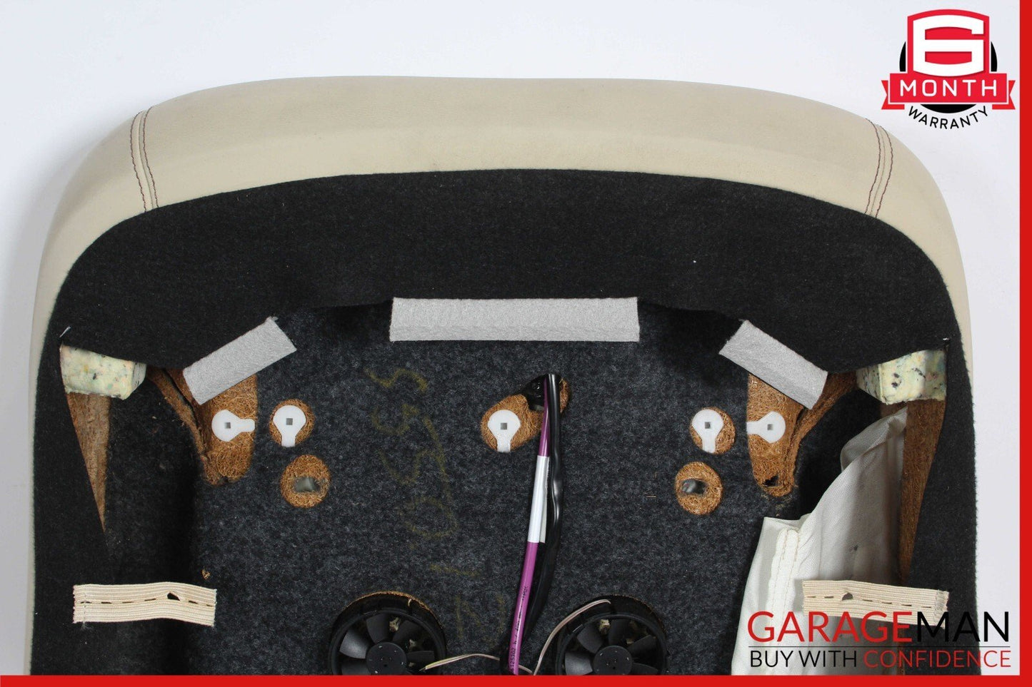 10-13 Mercedes W221 S550 S400 Front Right Top Upper Seat Cushion Cover Beige