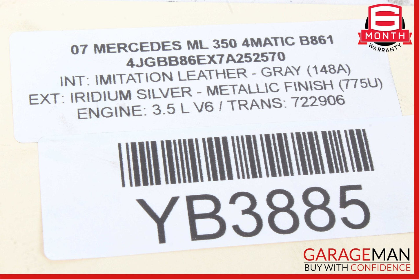 06-13 Mercedes W164 ML350 R350 Rear Right Side Upper Control Arm OEM