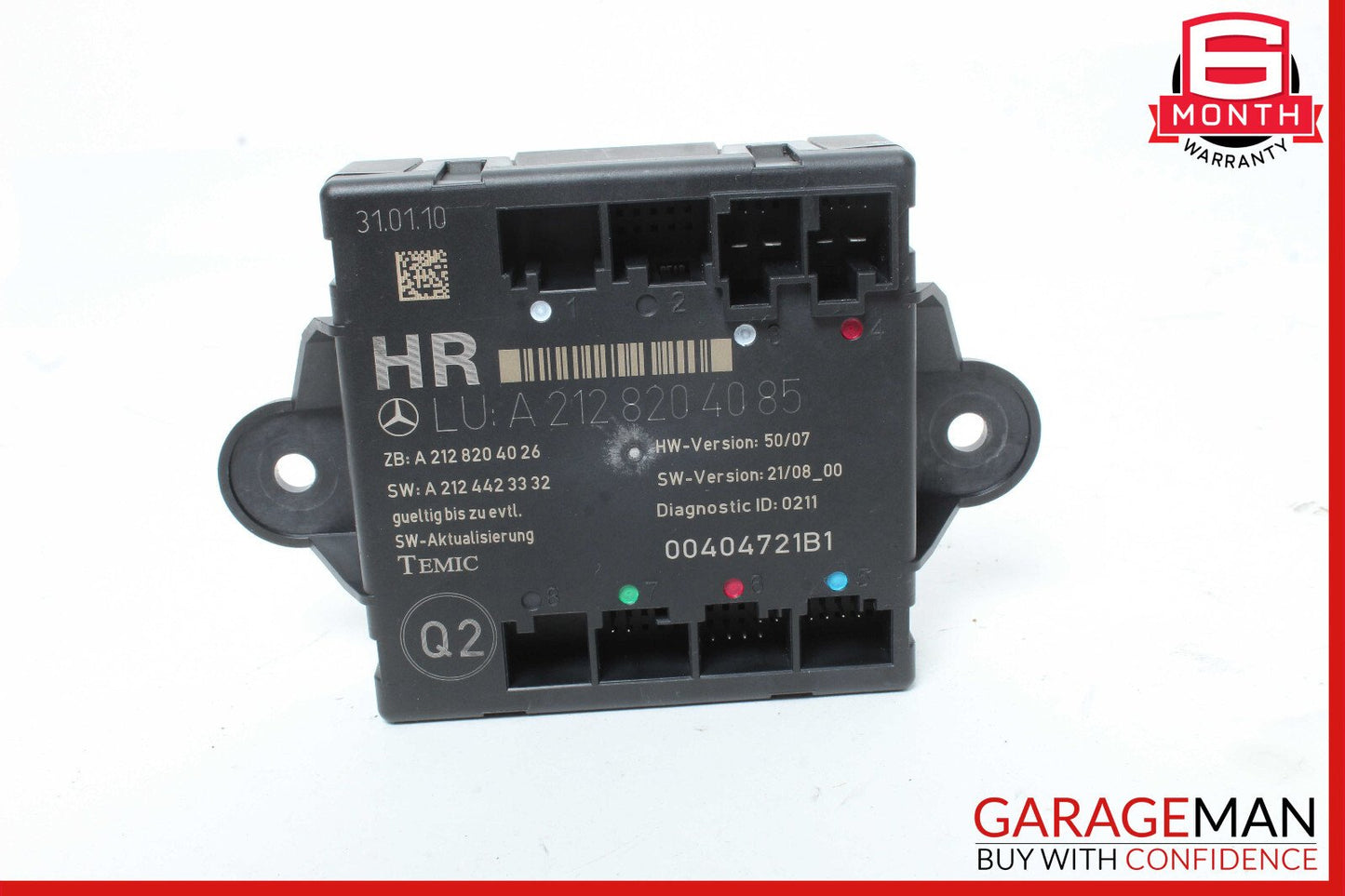 08-18 Mercedes X204 GLK350 C300 CLS550 Rear Right Side Door Control Module OEM