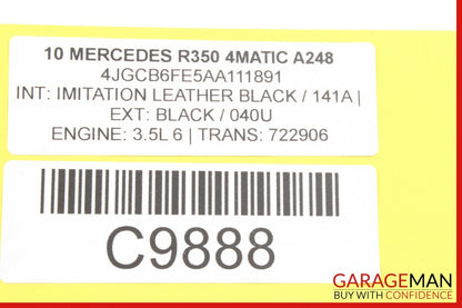 06-12 Mercedes W251 R350 R550 Rear Right Side Quarter Glass Window Motor OEM