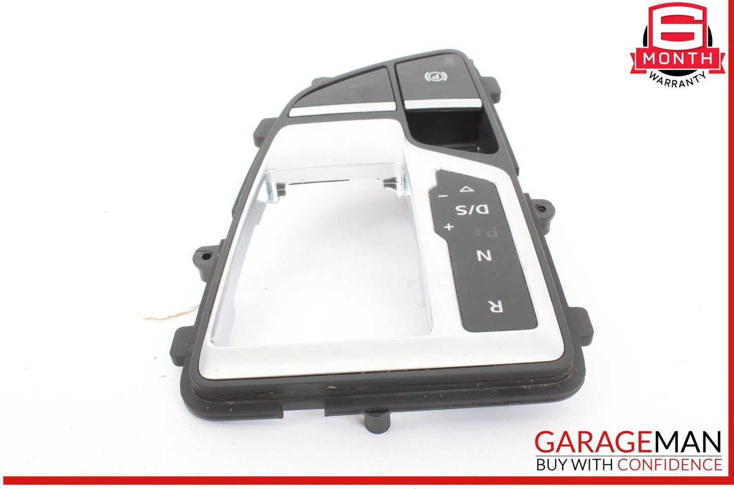 17-19 Audi Q7 Gear Shift Shifter Trim Cover Panel w/ Parking Brake Switch OEM