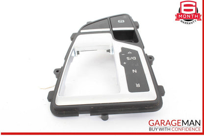17-19 Audi Q7 Gear Shift Shifter Trim Cover Panel w/ Parking Brake Switch OEM