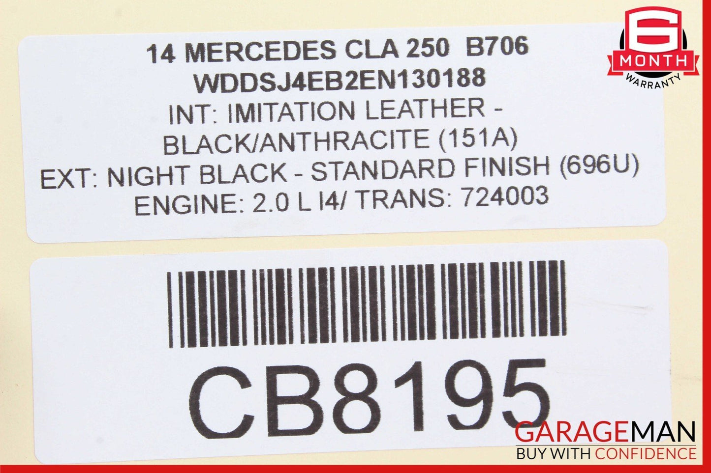 14-18 Mercedes W117 CLA250 Front Right Seat Control Module Unit 1669006107 OEM