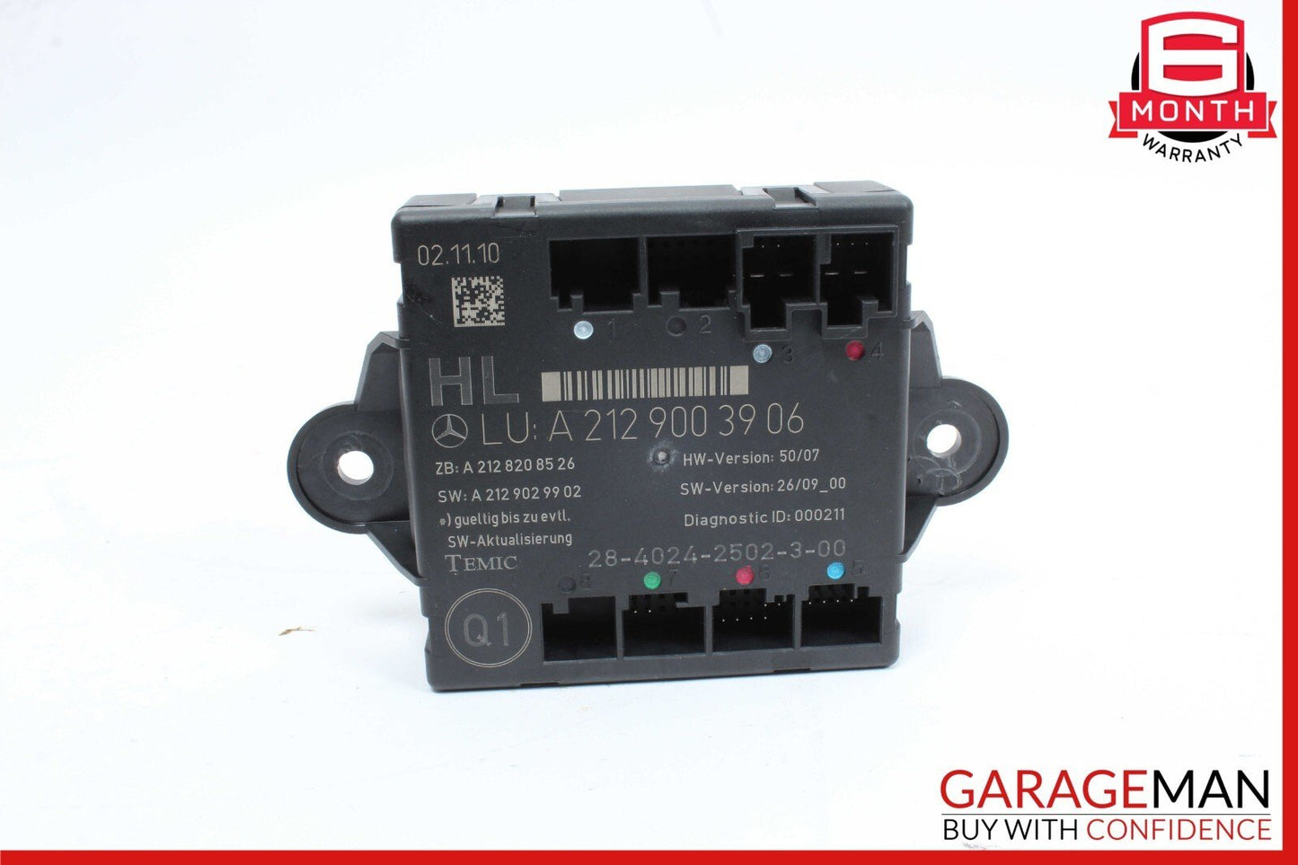 08-18 Mercedes W212 E350 C350 CLS550 Rear Left Side Door Control Module OEM