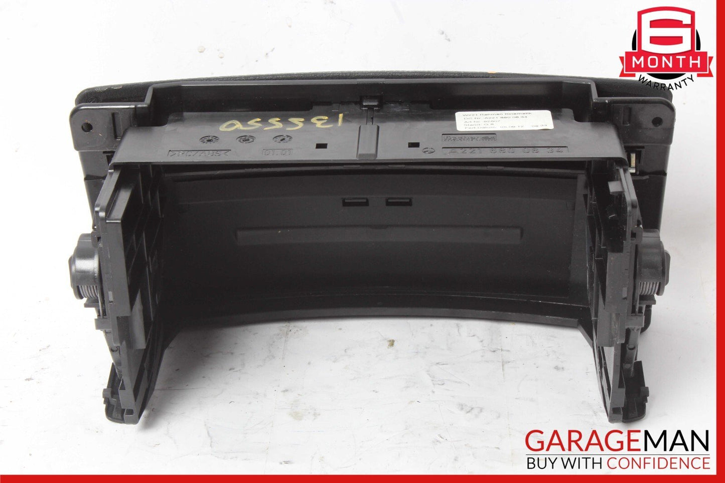 07-13 Mercedes W221 S400 S550 Center Console CD Player Trim Cover Panel Black