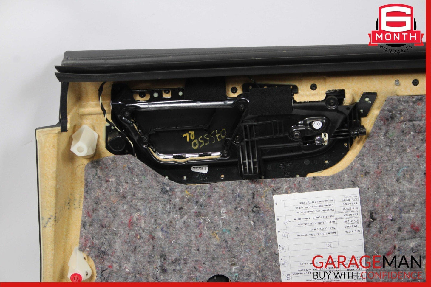 07-09 Mercedes W221 S550 Rear Left Driver Side Interior Door Panel Cover Black