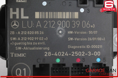 08-18 Mercedes W204 C250 Rear Left Side Door Control Module OEM