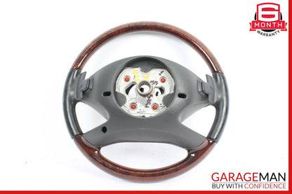 10-13 Mercedes W221 S550 S400 CL550 4 Spoke Driver Steering Wheel Wood Black