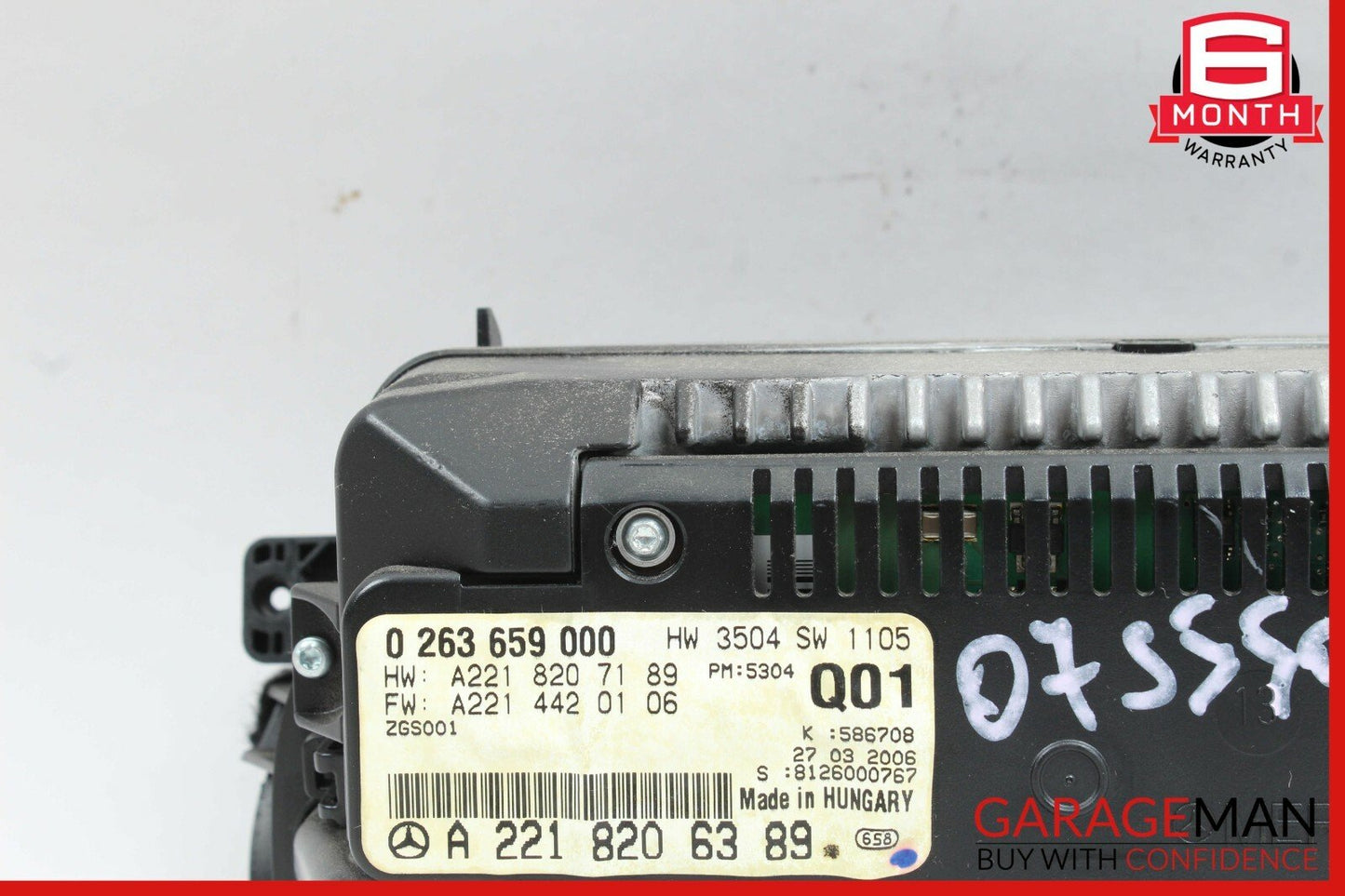 07-10 Mercedes W221 S550 Navigation Information Display Screen Monitor OEM