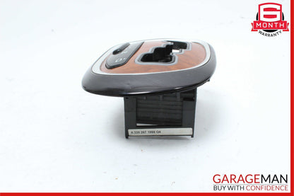 00-06 Mercedes W220 S430 S500 S55 AMG Gear Shifter Bezel Trim Indicator Wood OEM