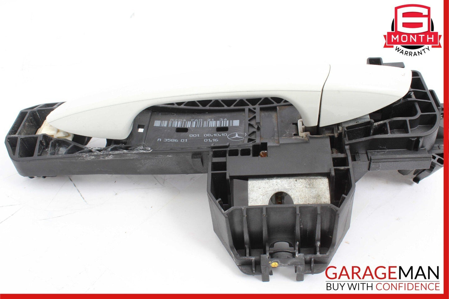 08-14 Mercedes W204 C250 C300 Rear Left Driver Side Exterior Door Handle White