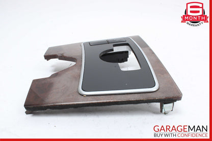 10-13 Mercedes W212 E350 E400 E550 Center Console Switch Trim Cover Bezel Wood