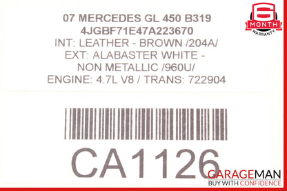 07-12 Mercedes X164 GL450 GL350 Third Seat Row Power Folding Control Module OEM