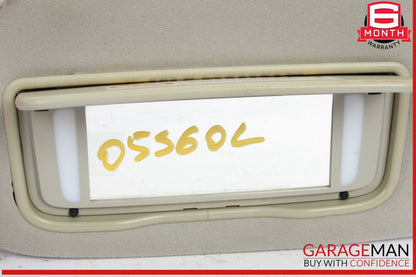 05-09 Volvo S60 Front Left Driver Side Sun Visor Gray OEM