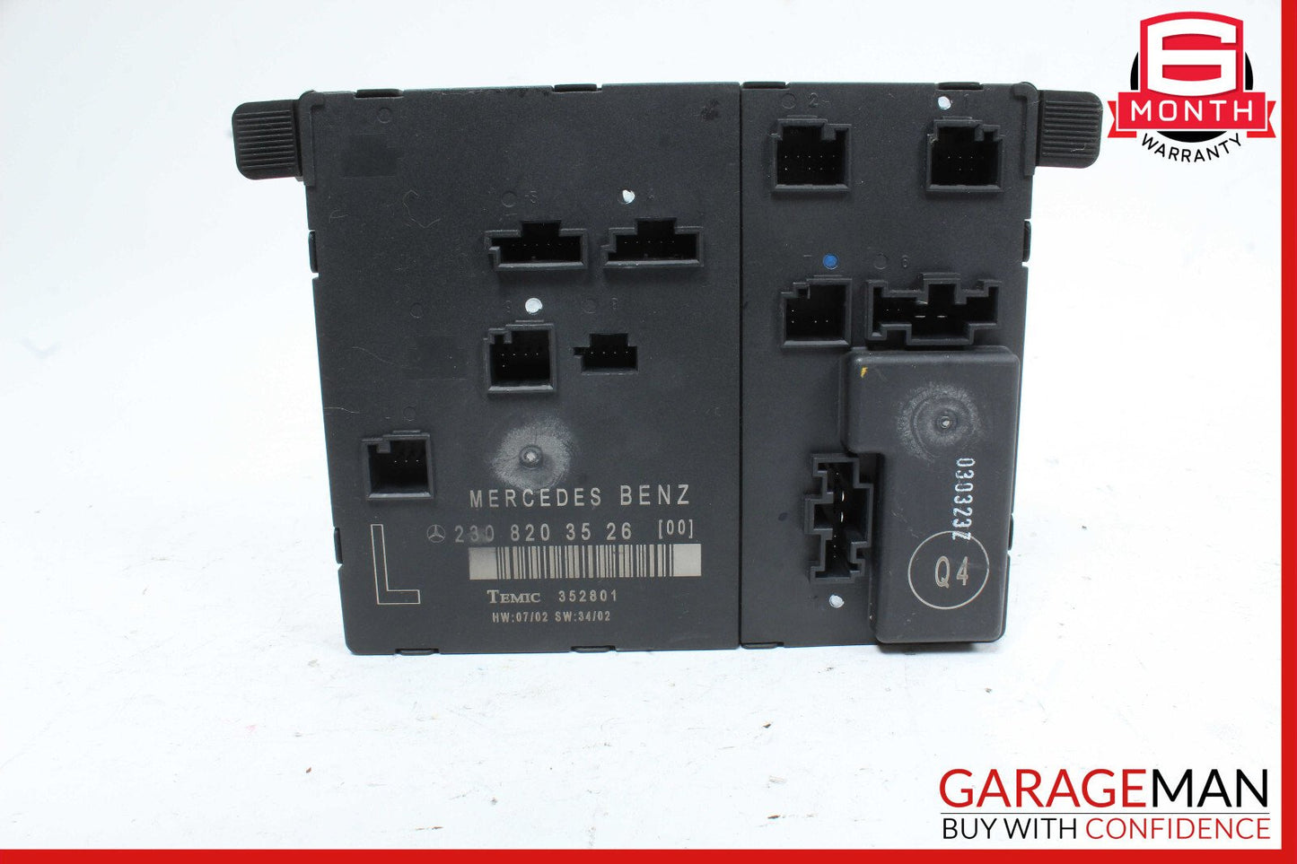 03-12 Mercedes R230 SL500 SL55 AMG Door Control Module Left Driver Side OEM