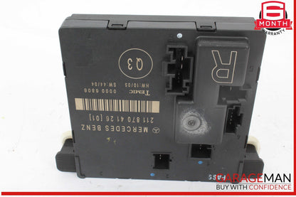 03-09 Mercedes W211 E350 E550 Rear Right Side Door Control Module Unit OEM