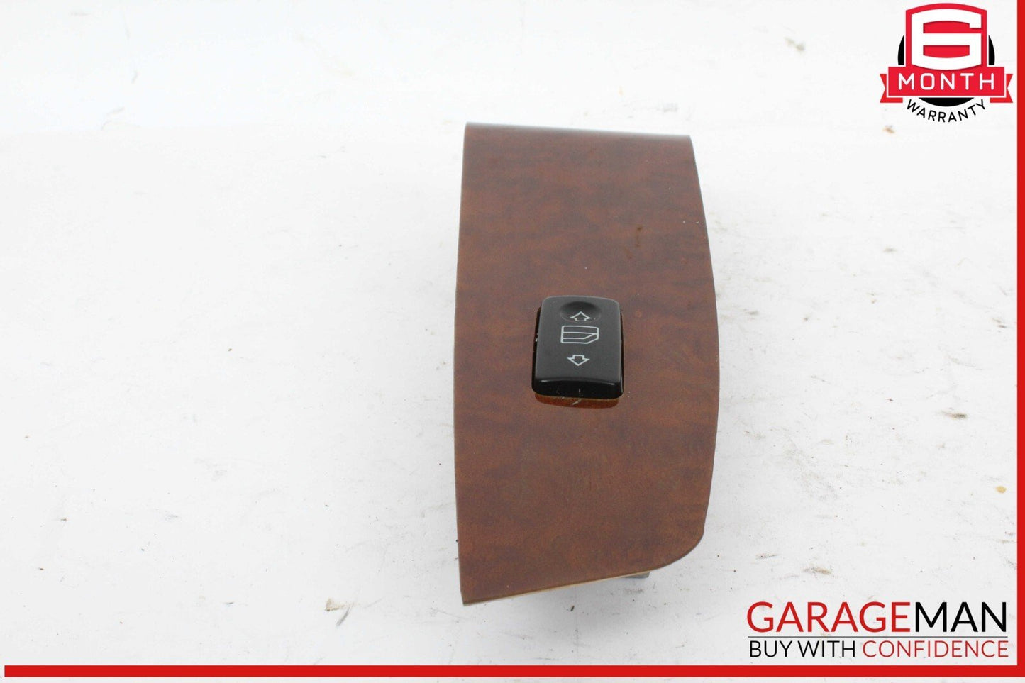 03-06 Mercedes W220 S500 Front Right Side Door Window Switch Trim Bezel Wood