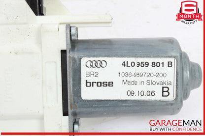 07-15 Audi Q7 Rear Left Driver Side Window Regulator Motor 4L0959801B OEM