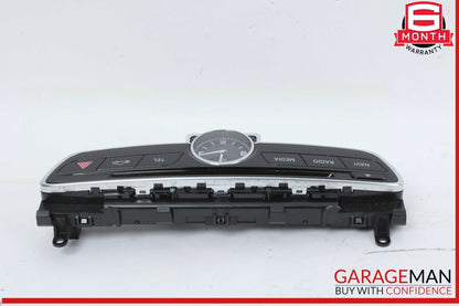 15-18 Mercedes W205 C300 Center Dashboard Hazard Control Switch w/ Clock Assy