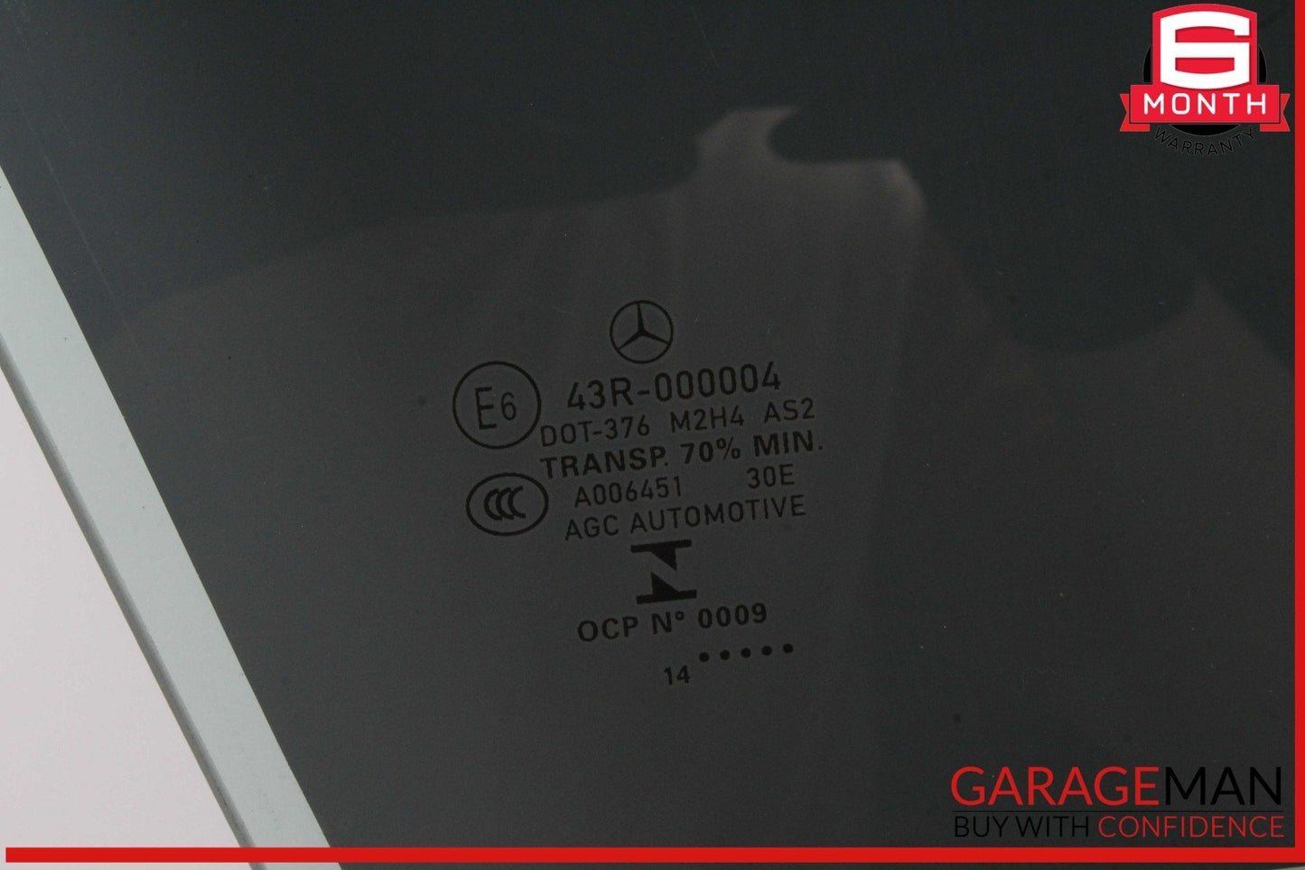 15-21 Mercedes W205 C300 C350e C400 Front Right Side Door Window Glass OEM