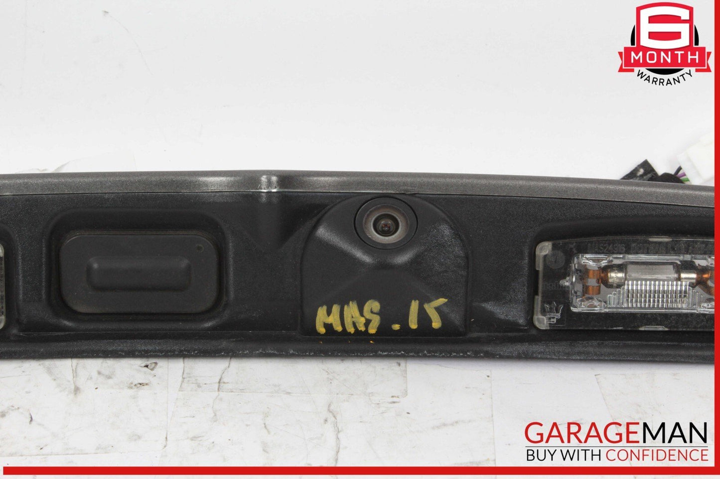 14-17 Maserati Ghibli Rear Trunk Lid Finisher Trim Light Bar w/ Camera OEM