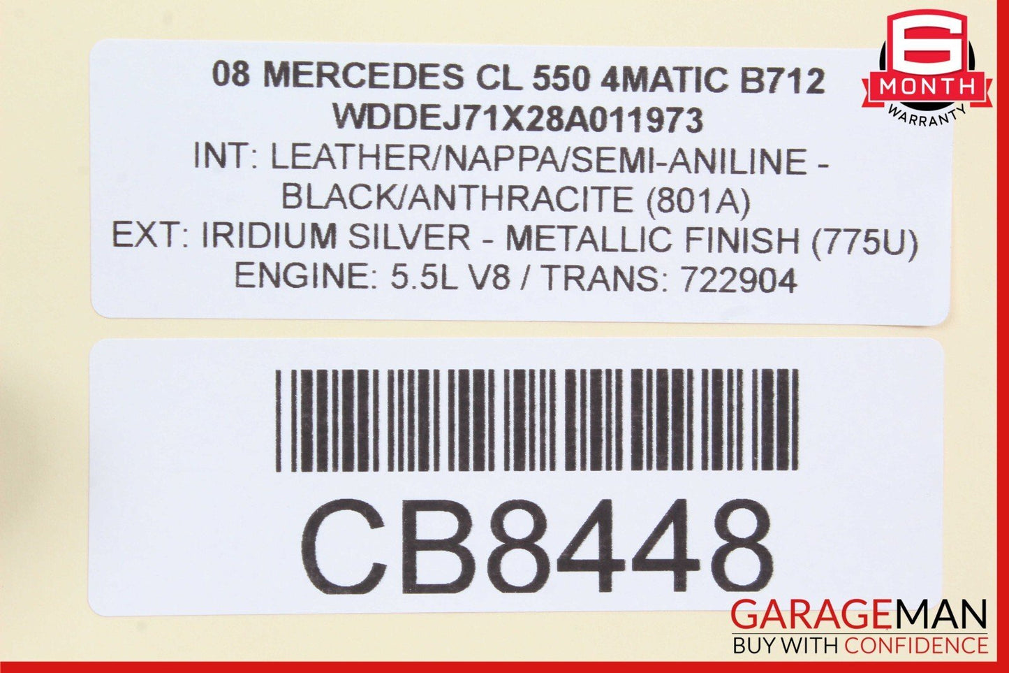 07-14 Mercedes W216 CL550 Electronic Parking Button Switch Control Module OEM
