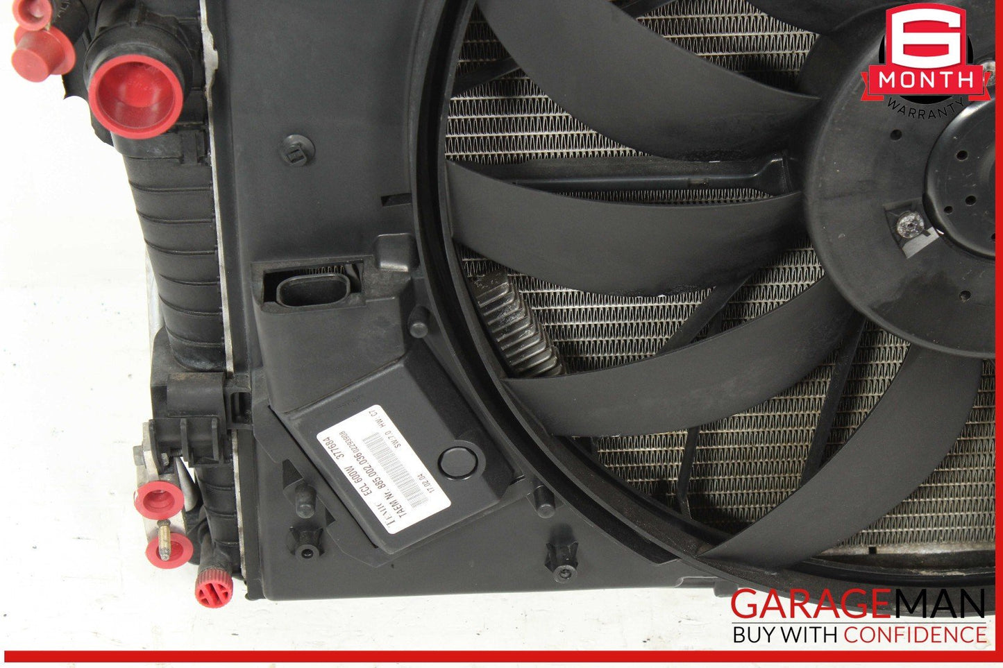 02-06 Mercedes W220 S430 Engine Motor Cooling Fan Shroud w/ Radiator OEM