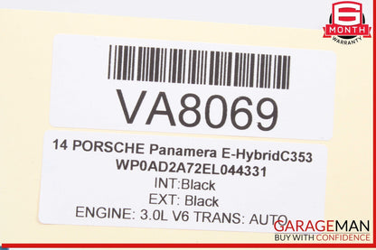 14-16 Porsche Panamera 970 E-Hybrid Trunk Tailgate Rear View Camera OEM