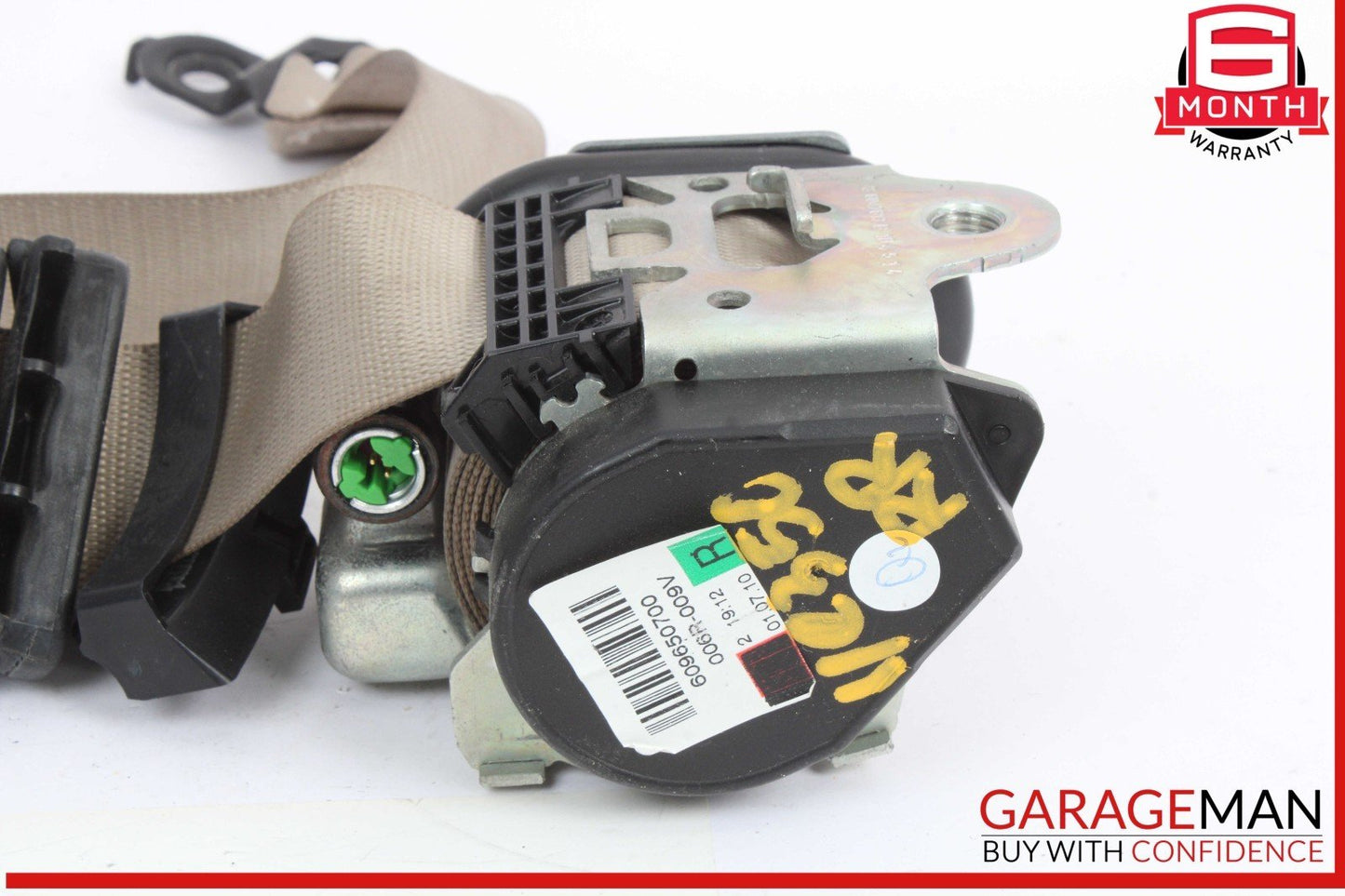 10-13 Mercedes W207 E350 E550 Coupe Rear Right Side Seatbelt Seat Belt Beige