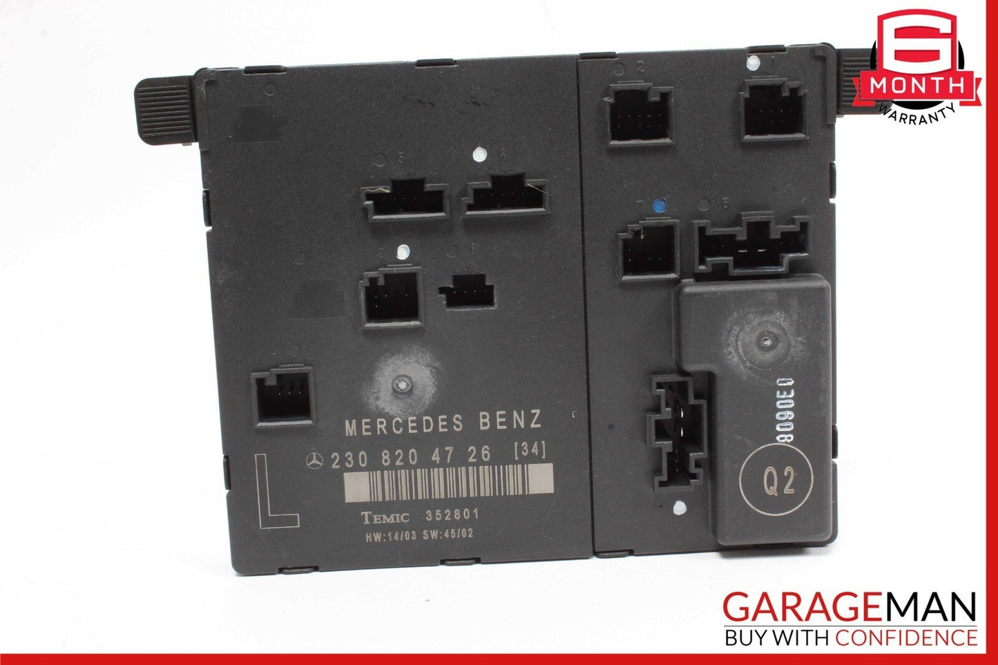 03-12 Mercedes R230 SL500 SL55 AMG SL550 Door Control Module Left Side OEM