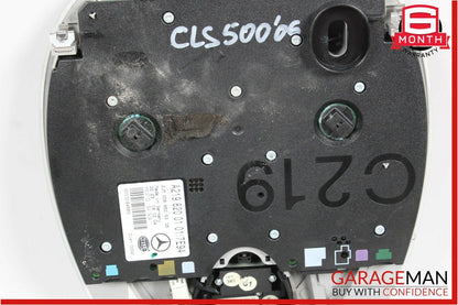 06-11 Mercedes W219 CLS500 Front Overhead Dome Light Lamp Sunroof Switch Grey