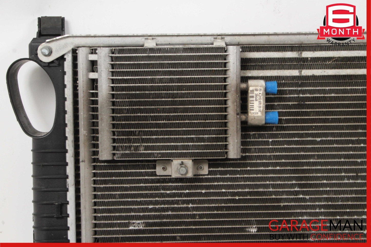 03-08 Mercedes R230 SL550 Engine Radiator A/C AC Oil Cooling Condenser Assy