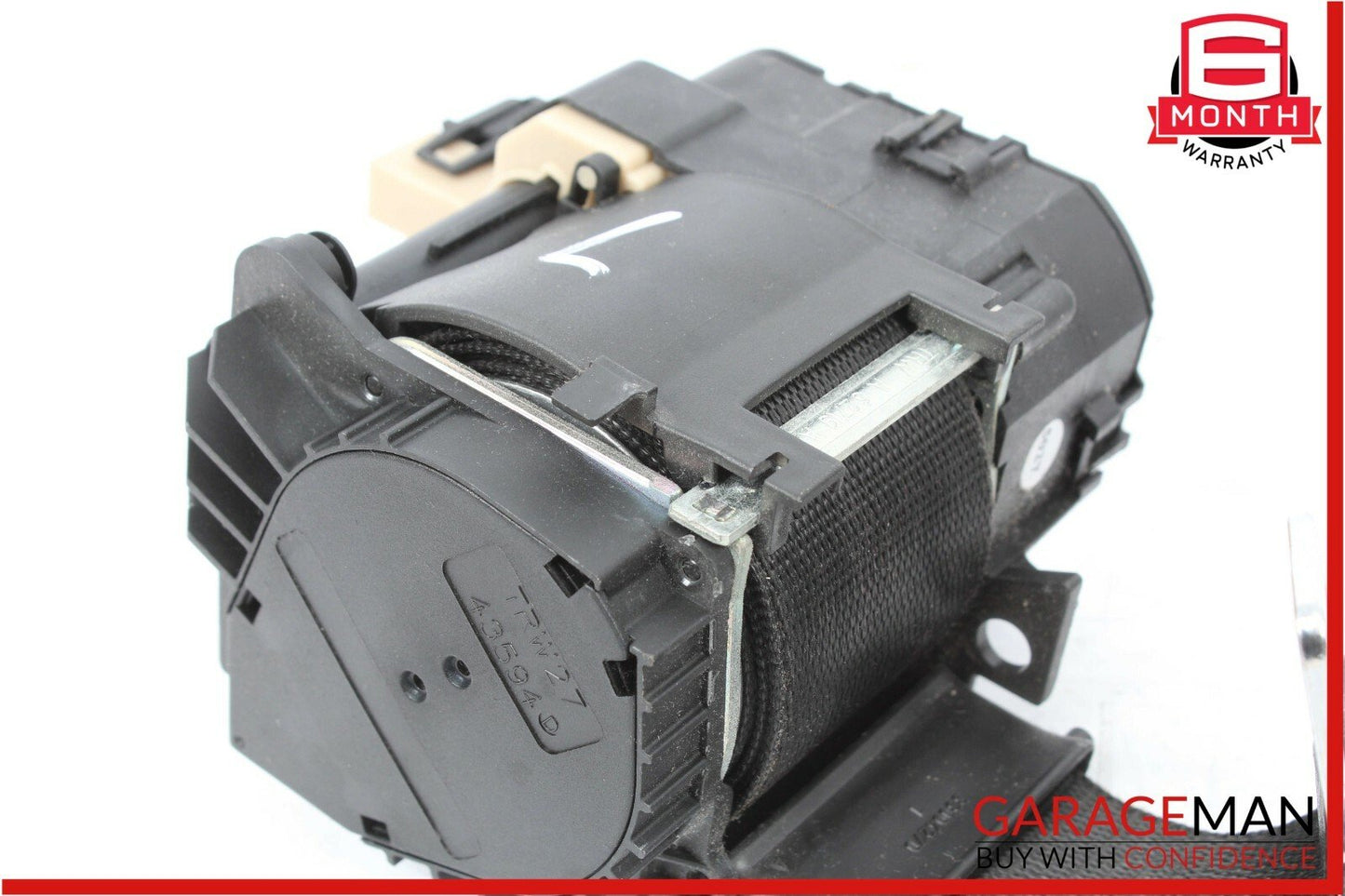 07-10 Mercedes W216 CL550 Front Left Side Seat Belt Seatbelt Retractor Black OEM