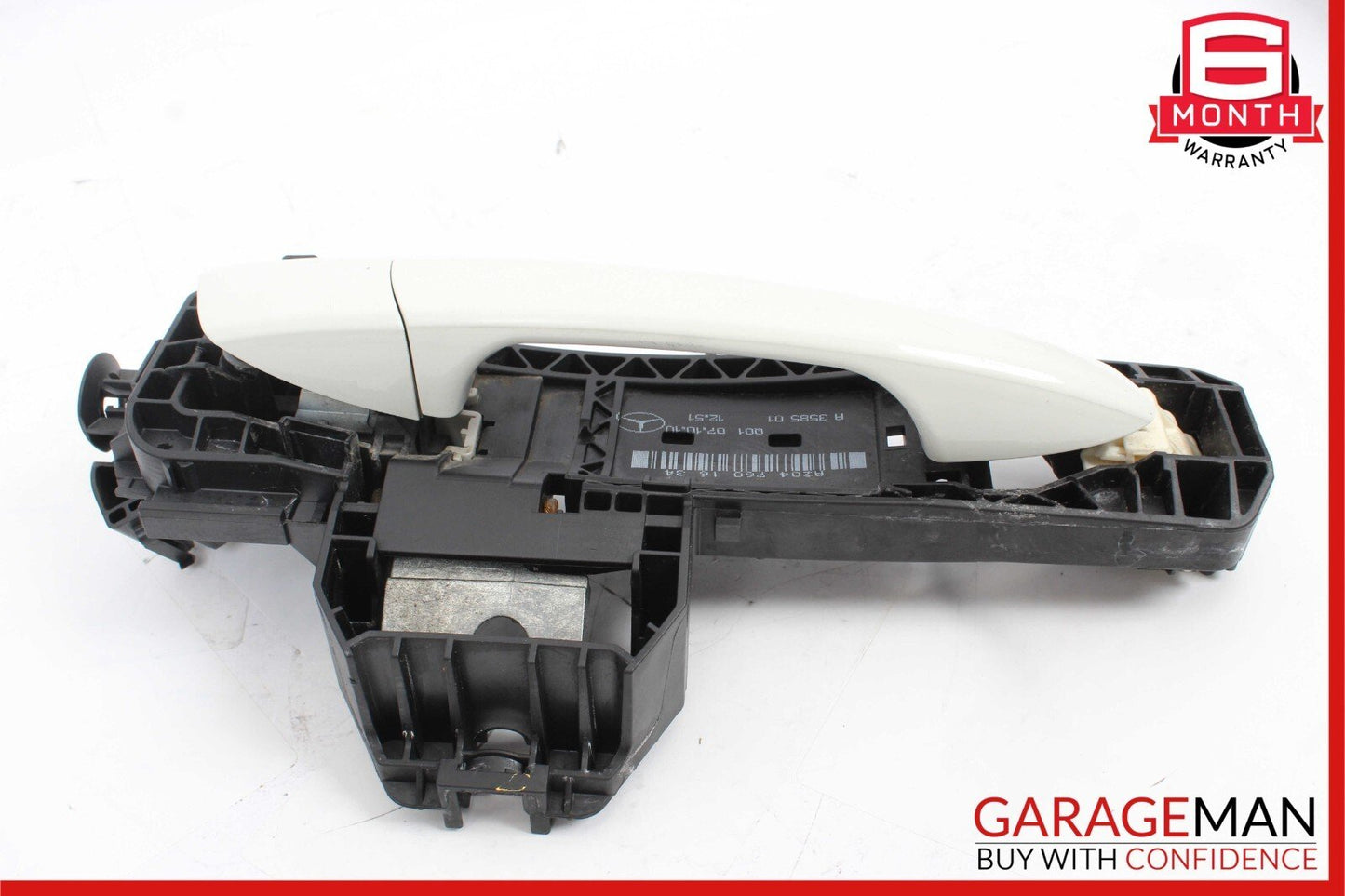 12-14 Mercedes W204 C250 C300 Rear Right Passenger Exterior Door Handle White