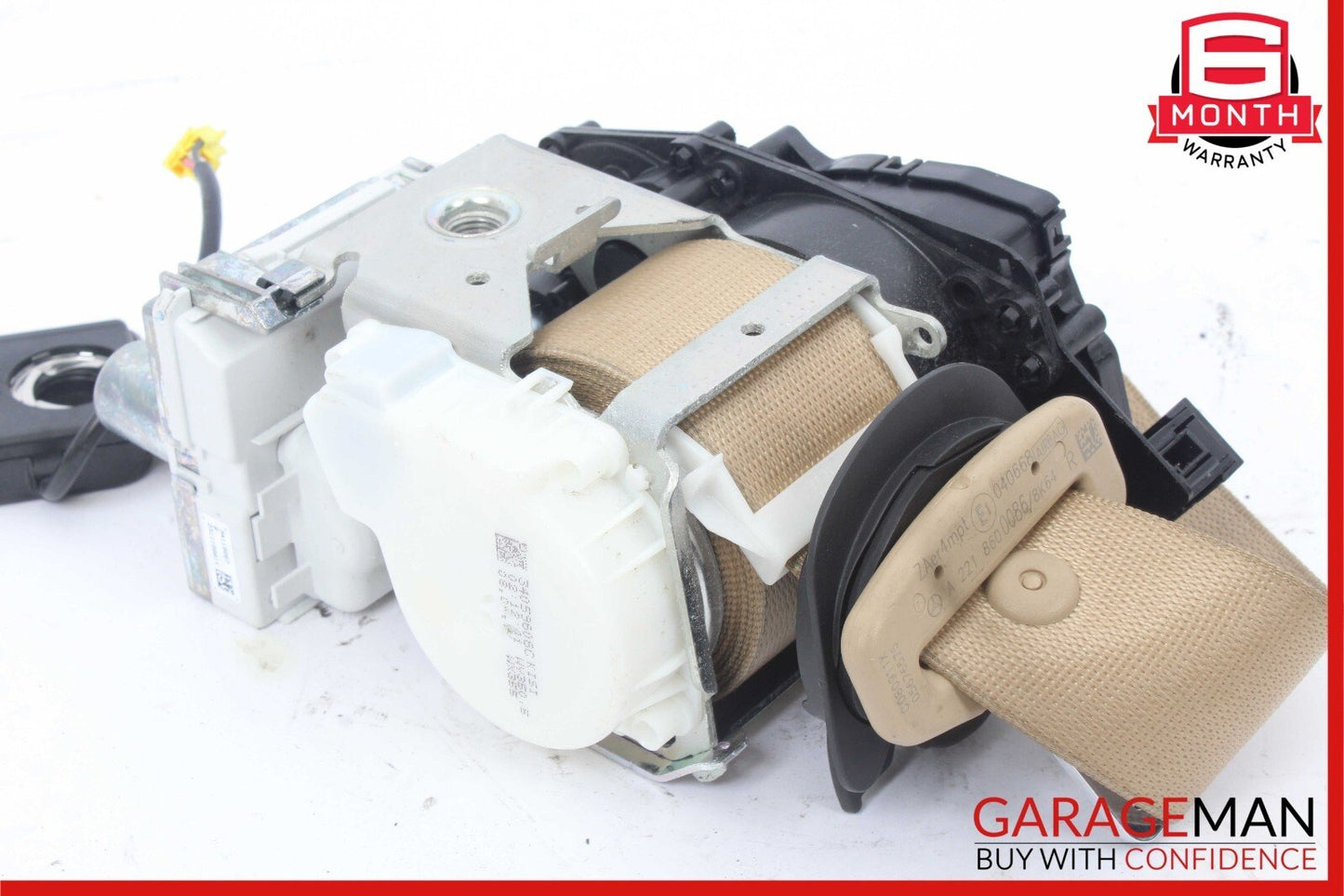 10-13 Mercedes W221 S500 S63 AMG Front Right Seatbelt Seat Belt Retractor Beige