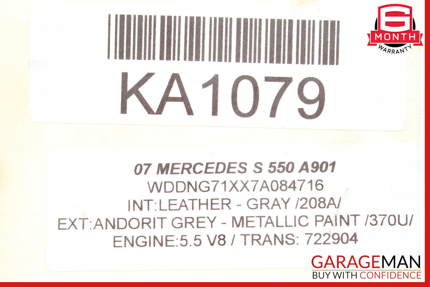 07-09 Mercedes W221 S550 C350 Sirius Satellite Radio Module Receiver OEM