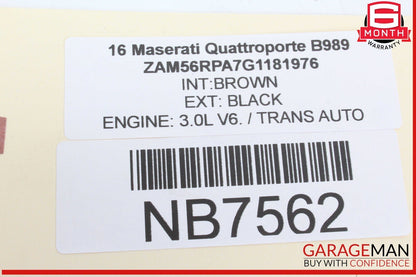 14-17 Maserati Quattroporte Front or Rear Right Door Window Regulator Motor OEM
